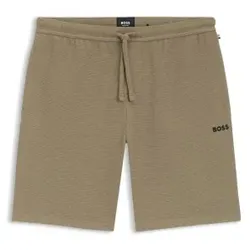 BOSS Waffle Nightwear Shorts Hellbraun Medium Herren