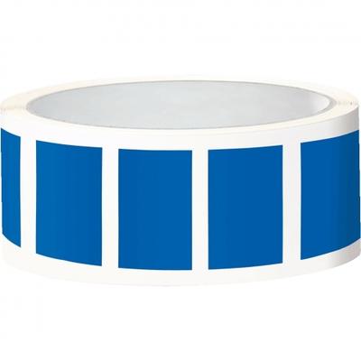 Aufkleber I Etikett, eckig, beschriftbar, blau, Folie, selbstklebend, 50x25mm, 100/Rolle