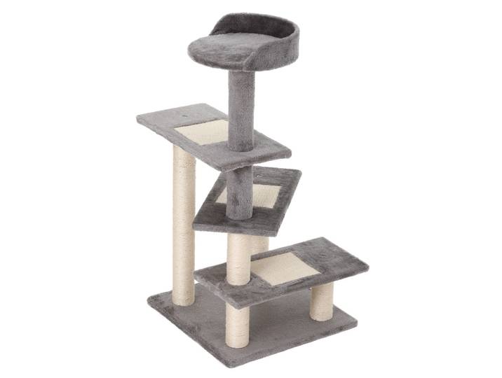 PawHut Arbre à gratter pour chats 48,5x48,5x100cm Centre d'activités avec plateformes