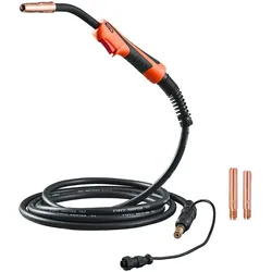 VEVOR 250-A-MIG-Schweißpistole mit 4,6 m Kabel, Schweißbrenner kompatibel mit LincoIn Power MlG 200, 215, 216, 255 & Wire-Matic 255 Schweißgeräten, geeignet für  0,0889/0,1143cm Schweißdrähte