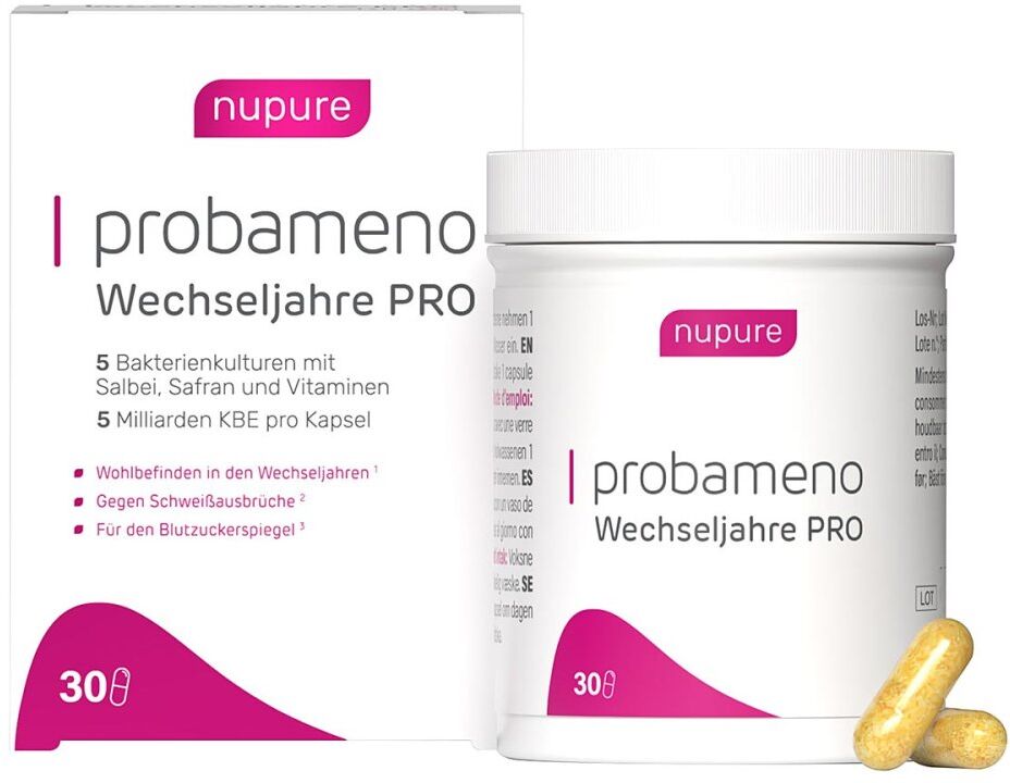 Nupure Probameno Wechseljahre PRO 30stk