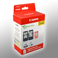 2 Canon Tinten 2970B017 Value Pack PG-510 + CL-511 Doppelpack KCMY + Papier