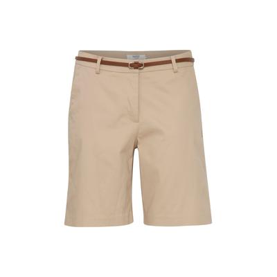 Shorts OXMO "Shorts OXDaney", Damen, Gr. 44, N-Gr, beige (nomad), Obermaterial: 98% Baumwolle CO. 2% Elasthan EL., Hosen Shorts