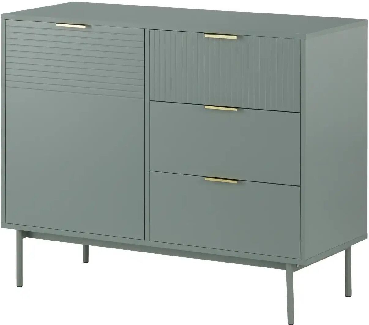 Höffner Sideboard  Nanno ¦ grün ¦ Maße (cm): B: 100 H: 80 T: 41.5