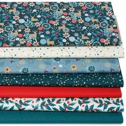 Patchwork- und Quiltpaket "Modern X-Mas", petrol-color