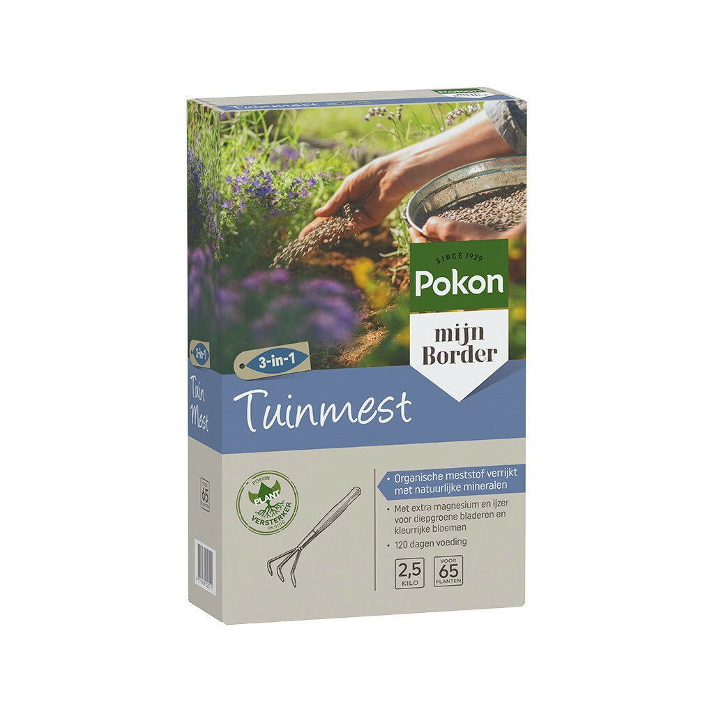 Pokon Tuinmest voor siertuinen, Slow Release Granulaat, 2,5 kg
