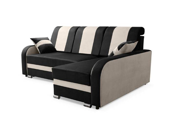 robin Ecksofa BARI Eckcouch mit Schlaffunktion mit Kissen L-Form Wohnlandschaft