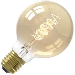 Calex | LED-Glühfaden | Große Fassung E27 | G80 | Globe | Gold | 3,8W