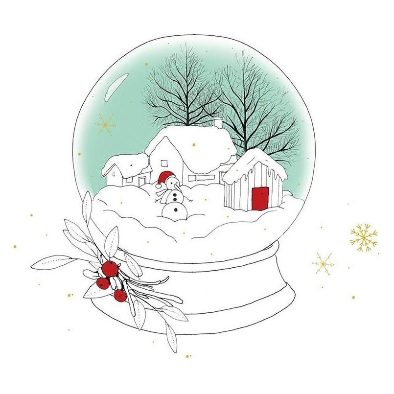 Clear Creation Swarovski quadratische Karte CL3207 Holidays Houses (41918430)