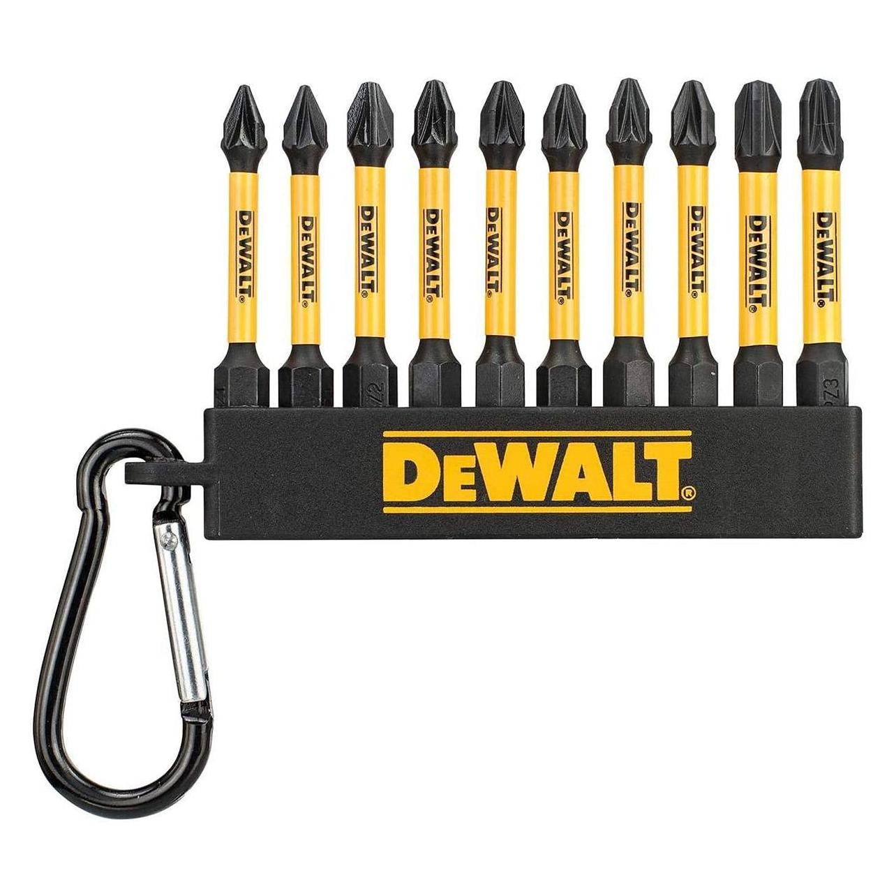 DeWalt Flextorq Bit-Set 10-Tlg. Ph/Pz 57 mm Schlüsselanhänger (54230)