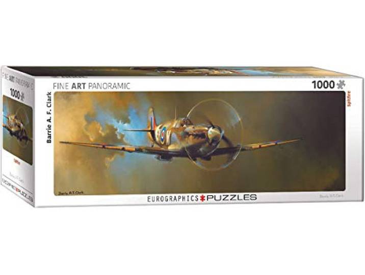 Spitfire Panoramisch door Barrie A.F. Clark 1000-delige puzzel