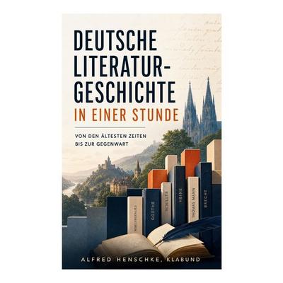 Deutsche Literaturgeschichte in einer Stunde - Von den ältesten Zeiten bis zur Gegenwart, Taschenbuch von Alfred Henschke,Klabund, E-artnow,