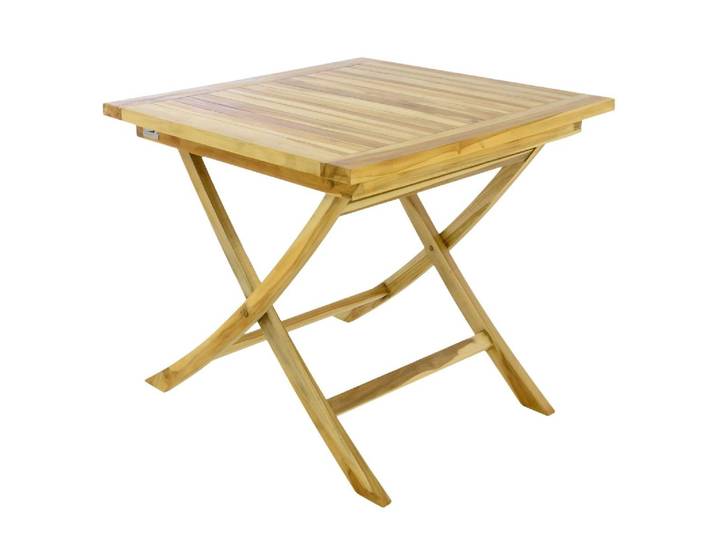 Gartentisch VCM Beistelltisch, rechteckig Tisch , braun, B:80cm T:80cm, Tische, Gartentisch