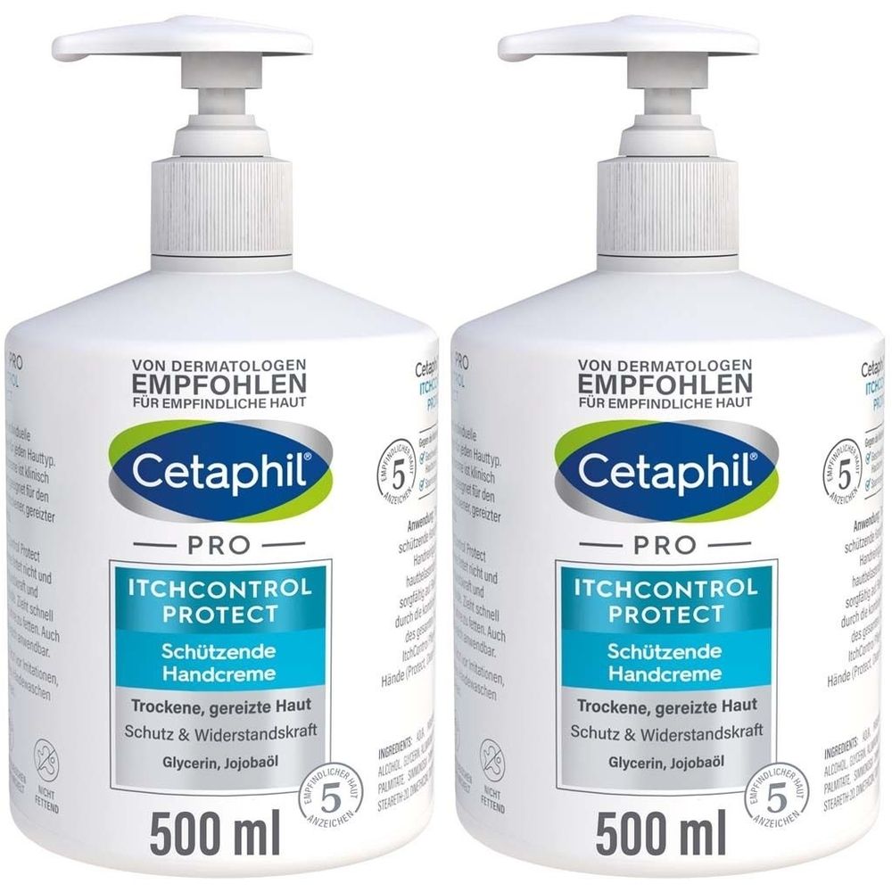 Cetaphil Pro Itch Control Protect Handcreme 2x 2x500 ml Creme