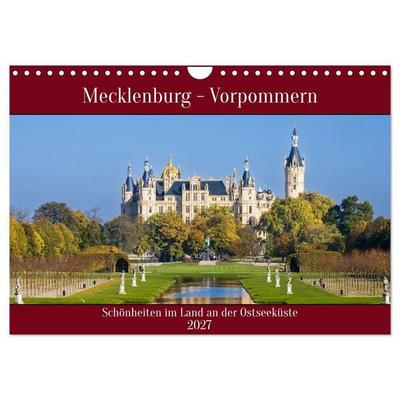 Mecklenburg – Vorpommern, Schönheiten im Land der Ostseeküste (Wandkalender 2027 DIN A4 quer), CALVENDO Monatskalender