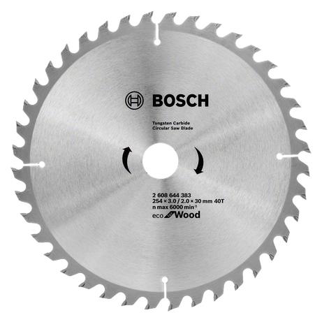 Bosch Zubehör PIŁA TARCZOWA DO DREWNA 254x30mm 40-ZĘBOW, OPTILINE WOOD ECO (2608644383)