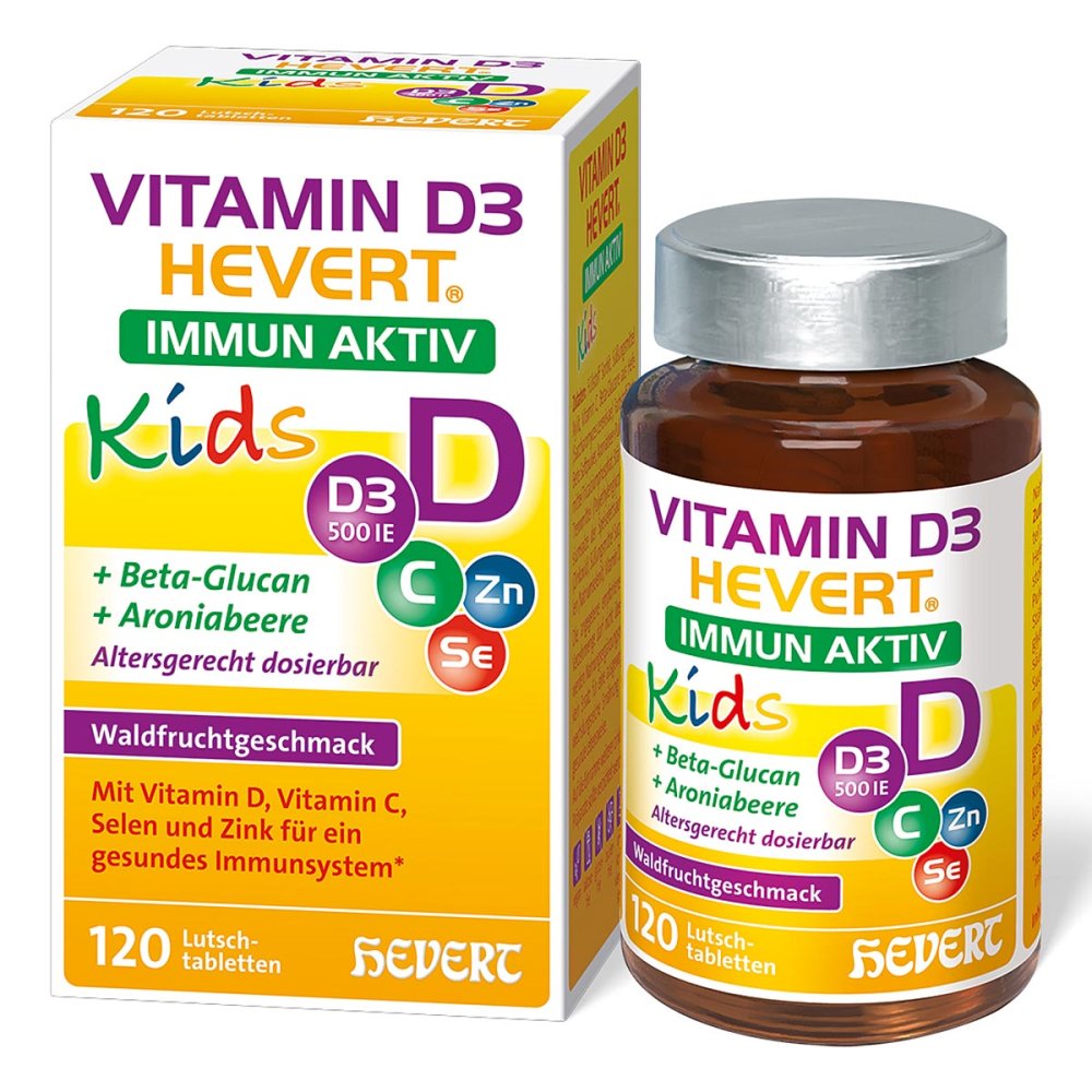Hevert-Arzneimittel GmbH & Co. KG Vitamin D3 Hevert Immun Aktiv Kids Lutschtabletten 19972409