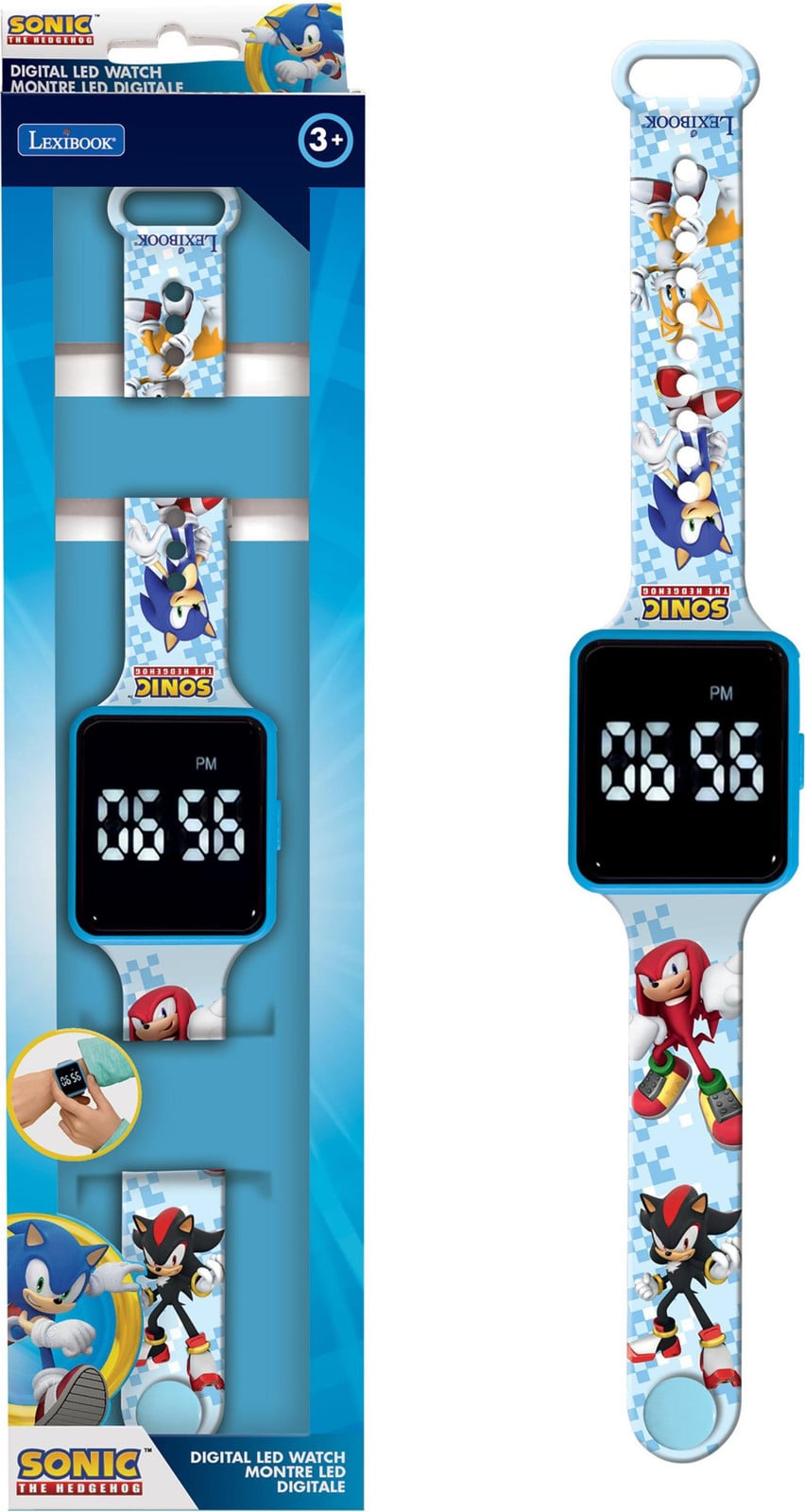 Lexibook Sonic Connected LED horloge met verstelbare band