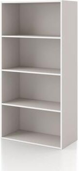 Denhour DH BASIC Modern Stackable Storage Organizer Bookcase with Doors