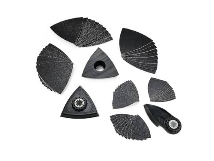 FEIN Best of Starlock Sanding, 63-delige accessoireset, voor het schuren in hoeken en aan de zijkant, opname Starlock, passend voor alle FEIN multitools, houtbewerking, 100% kwaliteit.