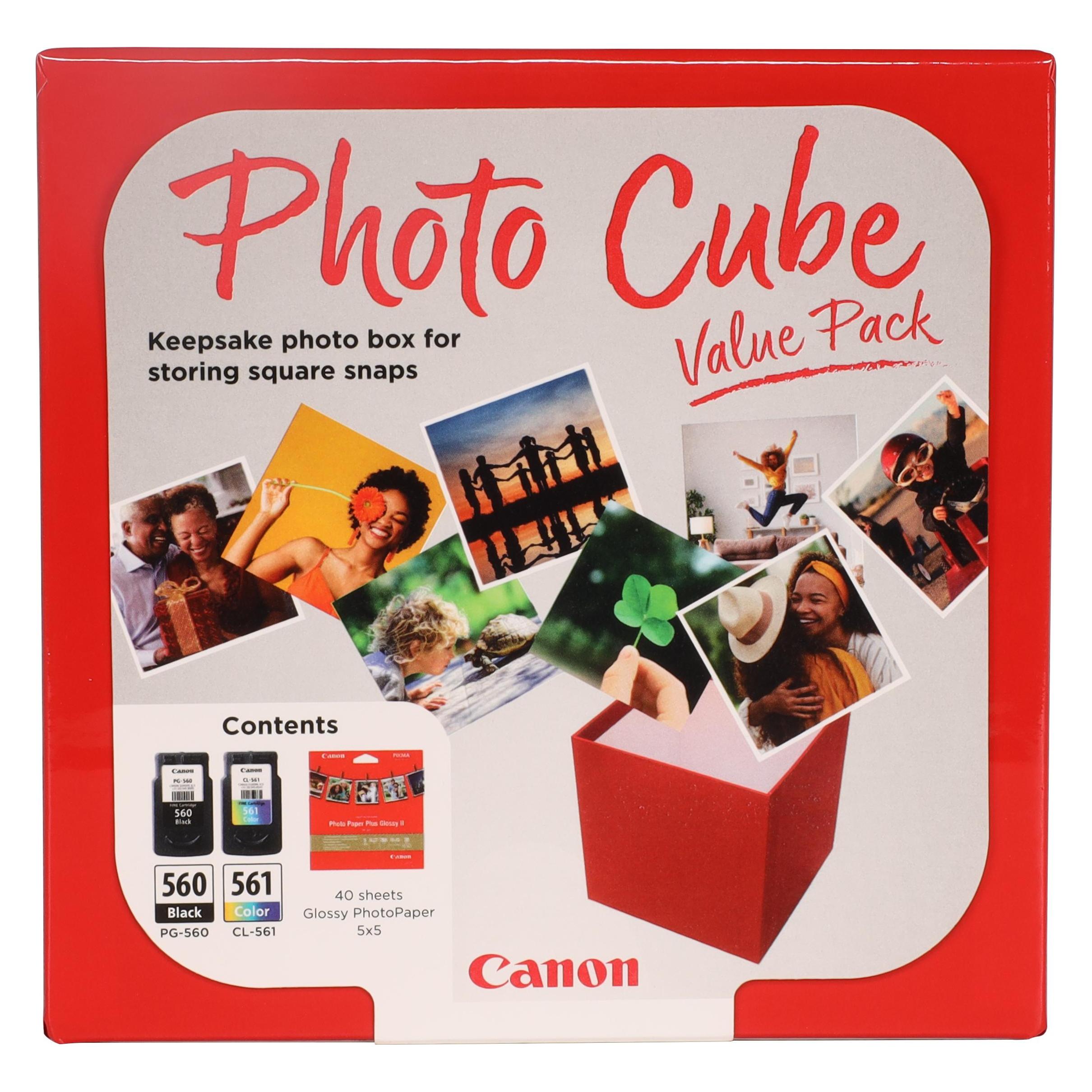Canon Ink/5x5 Phot Paper PP-201 40sheets+BK+C (BK, C, M, Y) (3713C012)