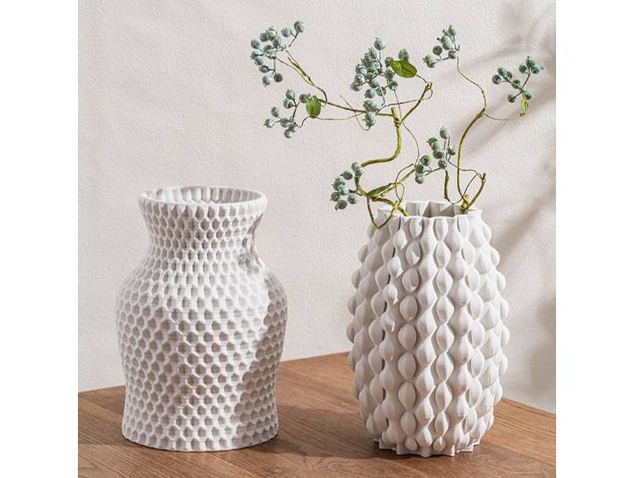 Vase en céramique moderne et minimaliste, vase à fleurs créatif, vase décoratif pour fleurs séchées, élégant et luxueux, ornements d'intérieur pour le bureau