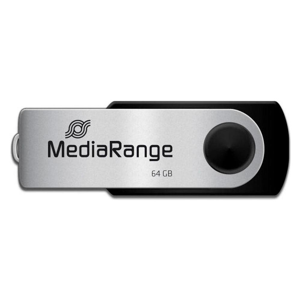 MediaRange Memory Drive 2.0 Swivel (64 GB, USB-A) (MR912)