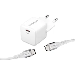 INTENSO Power Adapter W30C GaN inkl. USB-Kabel C315C Nylon 1,5m
