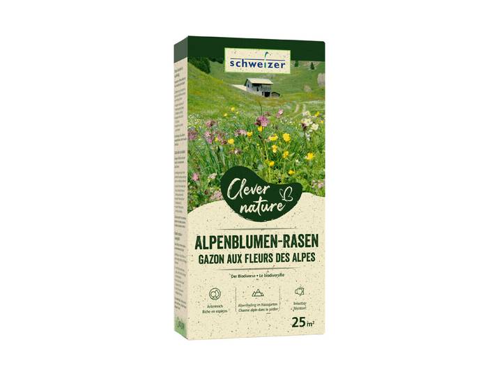 Schweizer Clever Nature Alpenblumen-Rasen 25 m²
