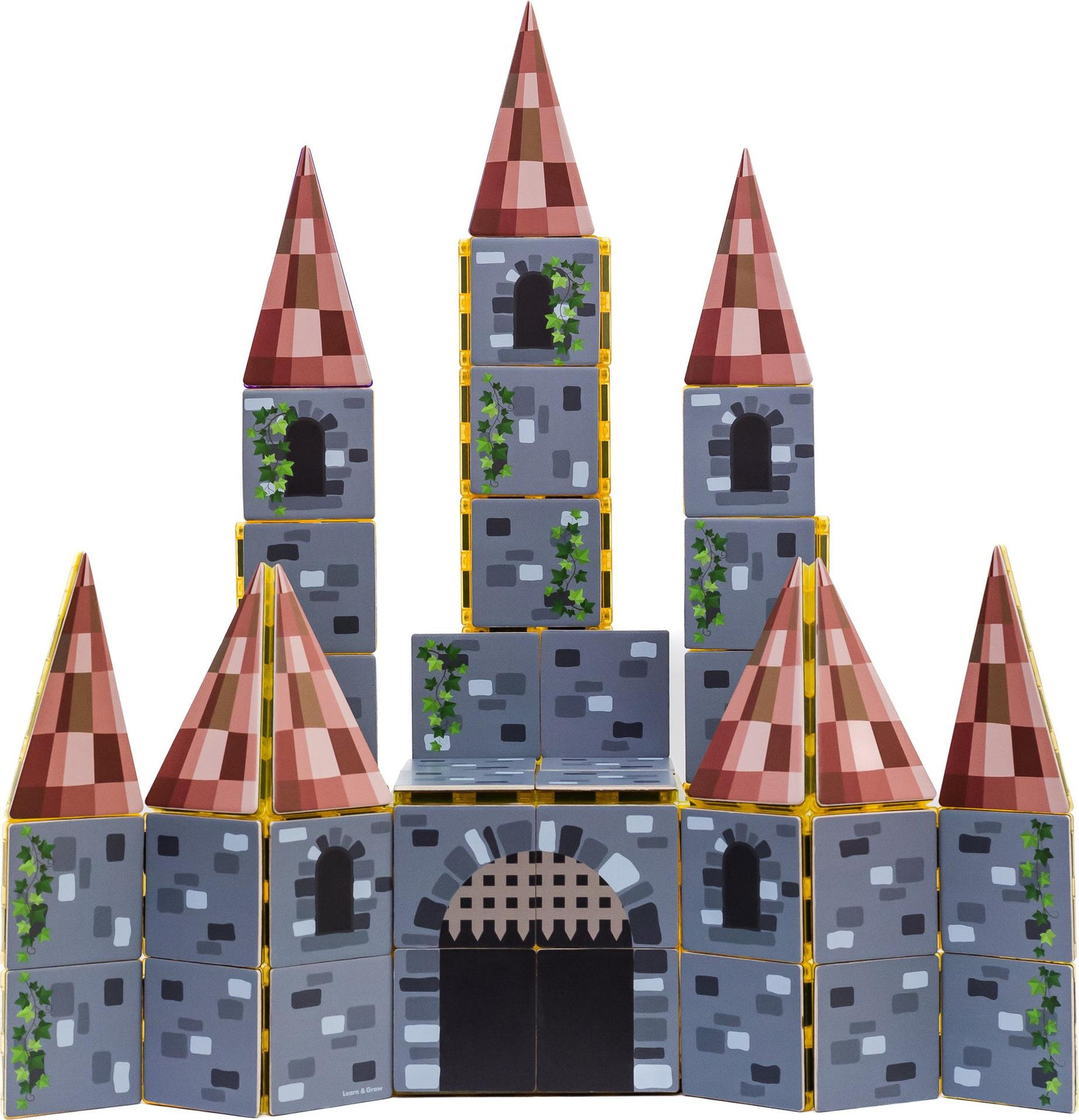 Learn & Grow Magnetische tegels Kasteel 40 stuks