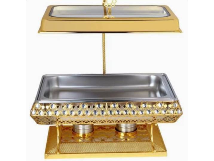 8L kommerzielle Chafing Dishes for Buffets Speisenwärmer Edelstahl-Chafer mit hängendem Deckel, Speisewärmer for Buffet