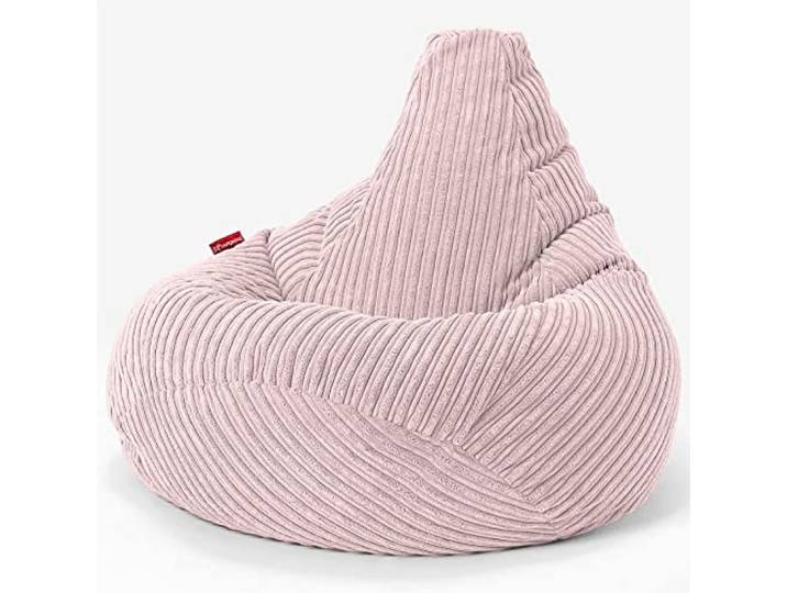Lounge Pug, Gaming Sitzsack Sessel, Cord Rosa