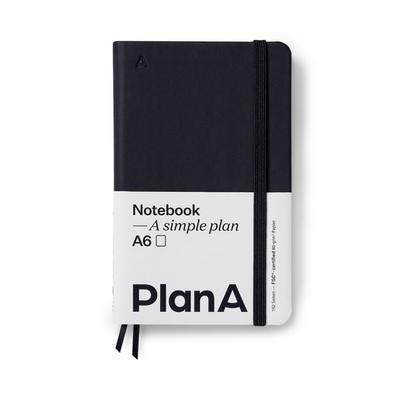 Notizbuch A6 Hardcover Blanko Midnight Black, Gebundene Ausgabe von , Bücher.de