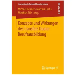 Konzepte und Wirkungen des Transfers Dualer Berufsausbildung, Fachbücher
