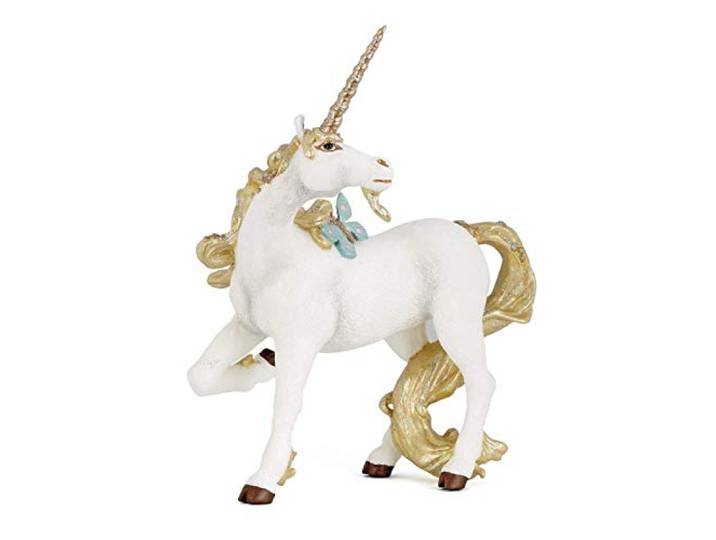 Speelfiguur - Fantasie - Eenhoorn - Gouden manen