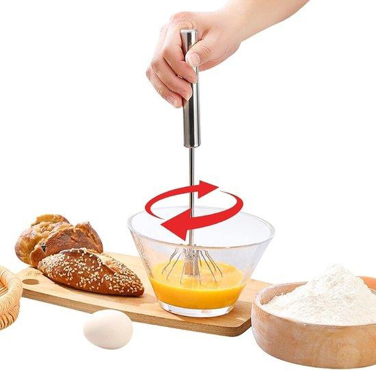 Famanu EierMixer - Semi-automatisch, middelgroot, zilver