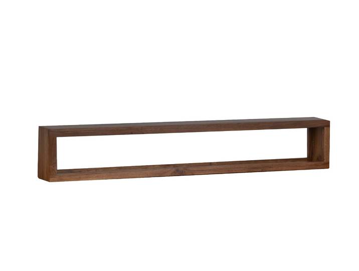 MiaMöbel Wandregal Tamesi 120cm Massivholz Teak Modern