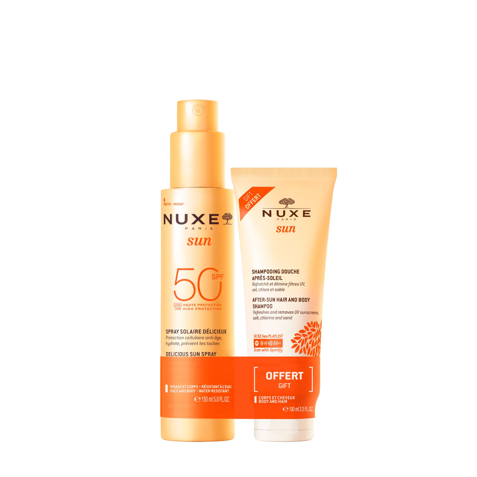 Nuxe Sun Set Sonnenspray LSF 50 gratis Duschshamp. 1 St Kombipackung