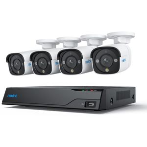 Reolink Überwachungskamera NVS8-12MB4, Set, außen, 12 MP, 4K, PoE, LAN