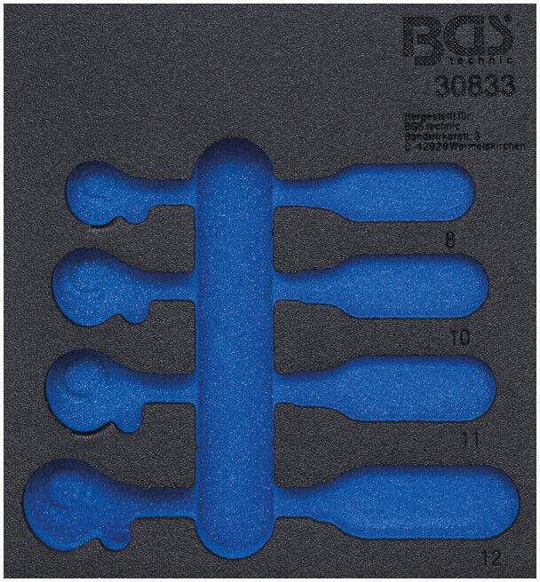 BGS Insert de servante d'atelier 1/6 : Insert de servante d'atelier 1/6, vide pour art. 30833 ; BGS technic (30833-1)