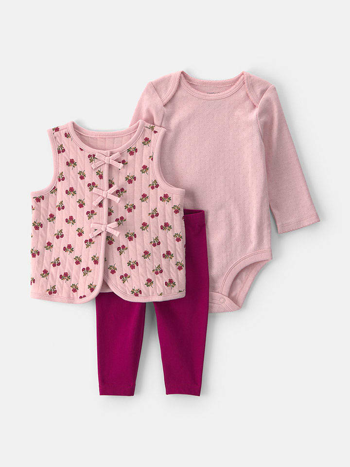 carter's 3tlg. Outfit in Rosa/ Pink - 80
