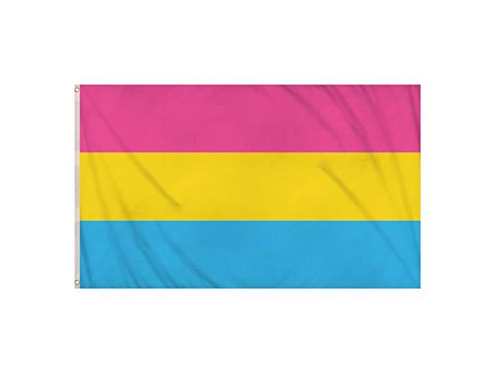 Henbrandt Pansexual Gay Pride LGBTQ+ vlag 5ft x 3ft grote Pan Pride Vlag Banner