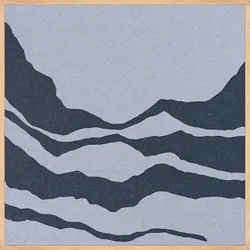 Akustikbild TONEFIELD 2 (BHT 62x62x3 cm) - blau - BHT 62x62x3 cm