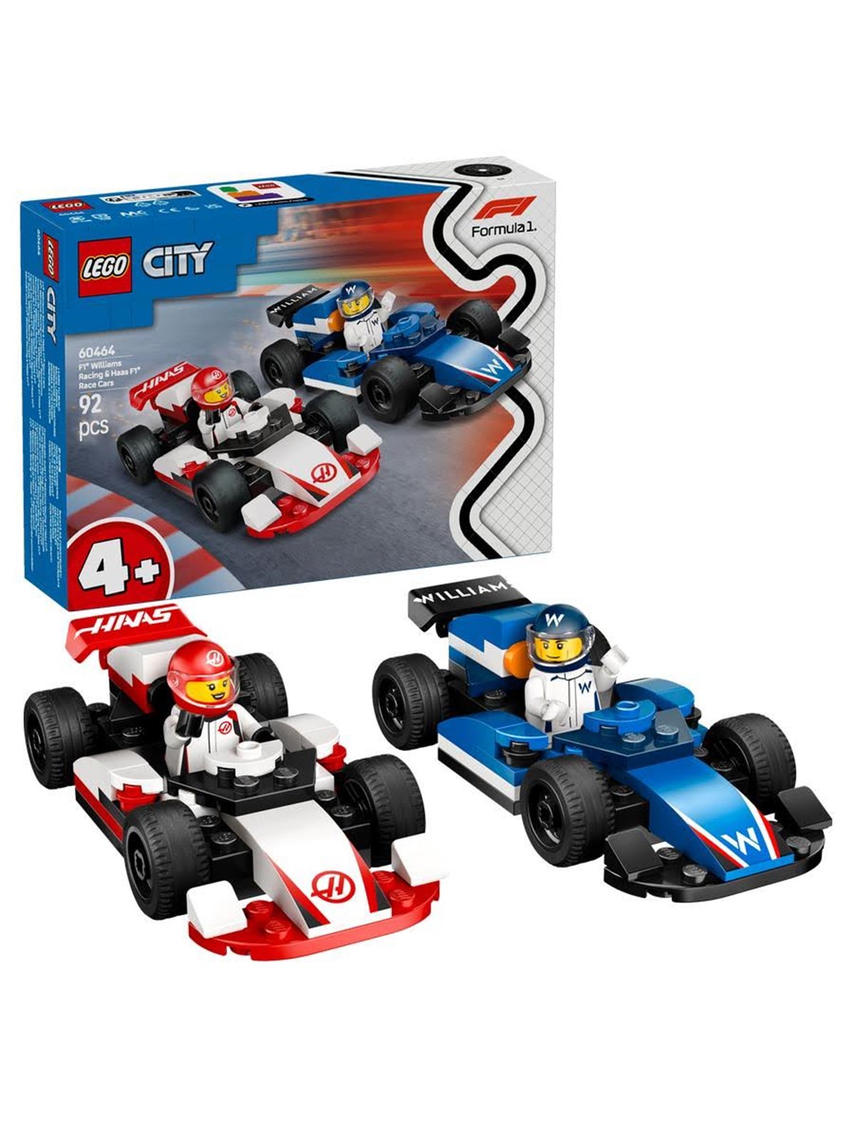 LEGO City 60464 F1 Williams Racing und Haas F1 Rennautos