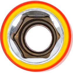 BGS VDE-Steckschlüssel-Einsatz Sechskant Antrieb Innenvierkant 12,5 mm (1/2") SW 18 mm - 72068
