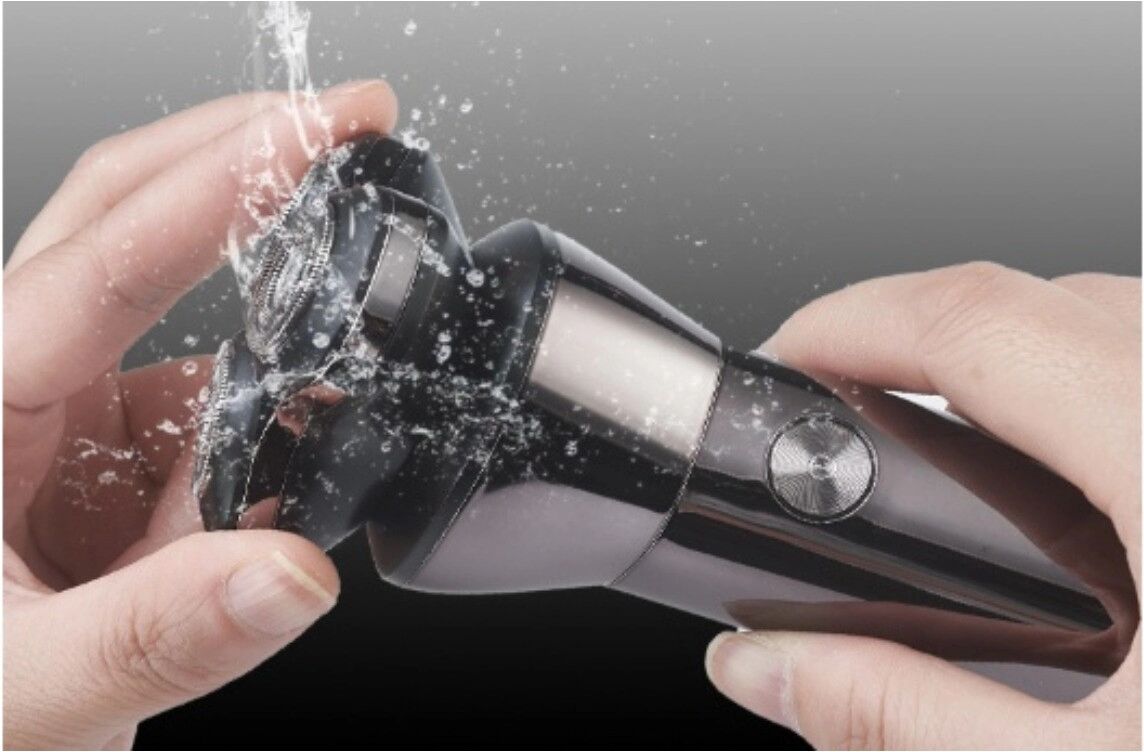 INF 3-in-1 Elektrorasierer — Wiederaufladbarer kabelloser Trimmer mit starkem Motor und LED-Akkuanzeige für Bart-, Gesichts-