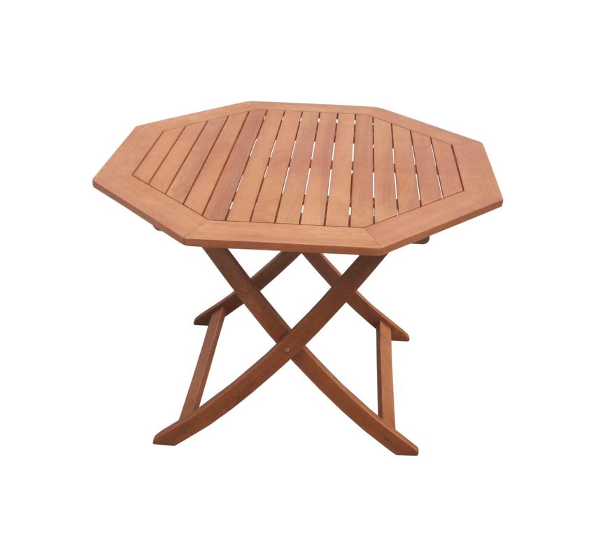 MERXXHANDELS Klapptisch achteckig Ø 110cm Eukalyptus 08285037