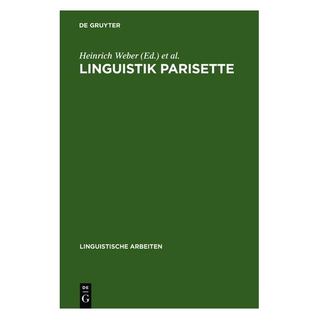 De Gruyter Linguistik Parisette (67827616)