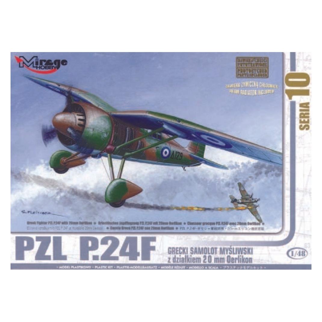 Mirage Hobby PZL P.24 F der griechischen Luftwaffe mit Resin- und Fotoätzteilen (48107)
