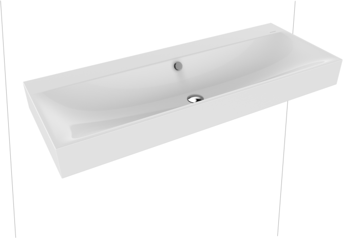 Kaldewei Silenio Wandwaschtisch 904506003001 3046 120x46x12xcm weiss Perl-Effekt, ohne Hahnloch